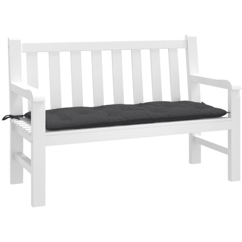 vidaXL Blazina za vrtno klop melanž antracitna 120x50x7 cm blago Cene
