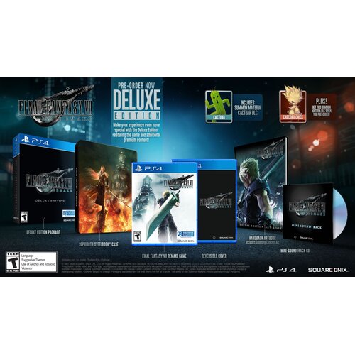 Final Fantasy 7 Remake Deluxe Edition (PS4) - rabljeno Slike
