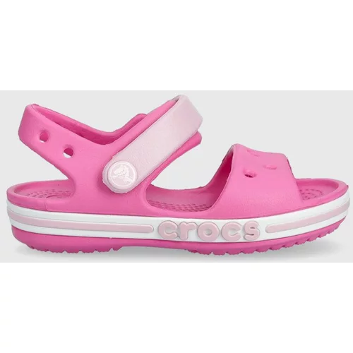 Crocs Otroški sandali roza barva