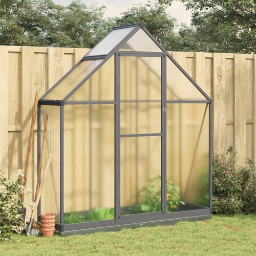 The Living Store Rastlinjak z okvirjem antracit 169x58x202 cm aluminij - Rastlinjak, (21618280) Cene