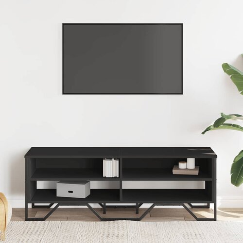  ormarić crni 122 x 34 x 41 cm od konstruiranog drva Slike