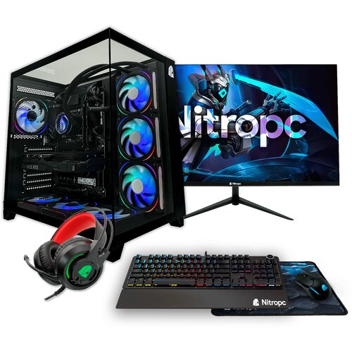 Nitropc Popoln igralni računalnik Pack Gold Plus v2 - AMD Ryzen 7 5800X, RTX 4060 8GB, RAM 32GB, M.2 2TB, Črna, (5000007648) Cene