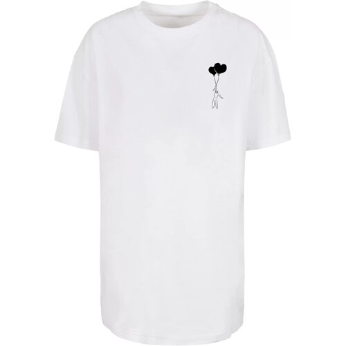 Merchcode Women's T-shirt Love In The Air Oversized Boyfriend white Cene