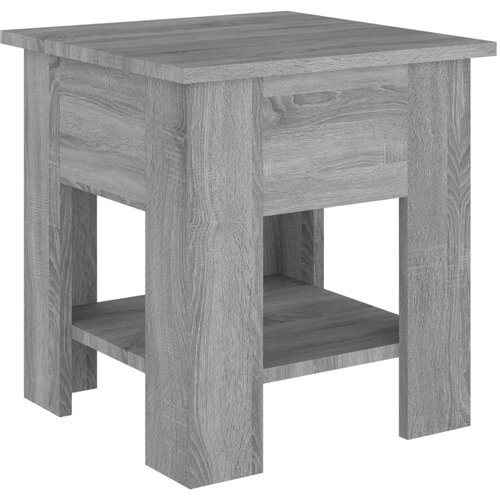 Maison Chic Klubska mizica - kavna mizica - Nizka mizica siva sonoma 40x40x42 cm konstruiran les, (21753291) Slike