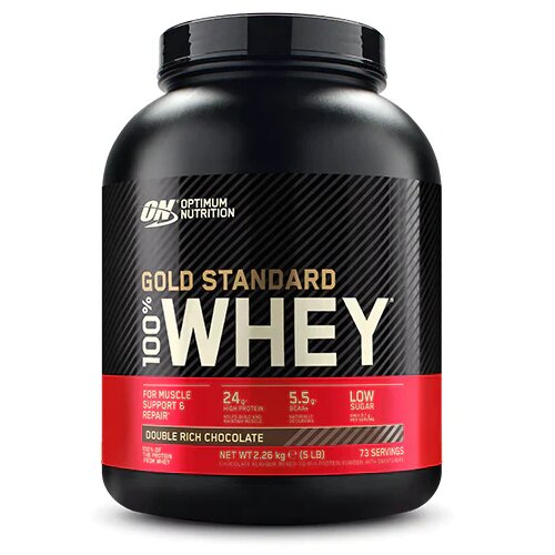 Optimum Nutrition Gold Standard 100% Whey, Ukus Dupla čokolada, 2.27kg Slike