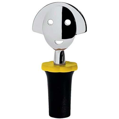 Alessi Zama&scaron;ek za steklenico Anna Stop 2 / črn / plastika, krom, (5000198801) Cene