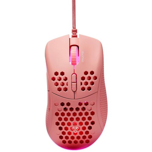 DELTACO GAMING Mi&amp;scaron; Ultra-Light, 6400 DPI, RGB, Gumeni stranski oprijem, ROZA Slike