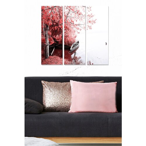 Wallity MDF114020452 Multicolor Decorative MDF Painting (3 Pieces) Cene