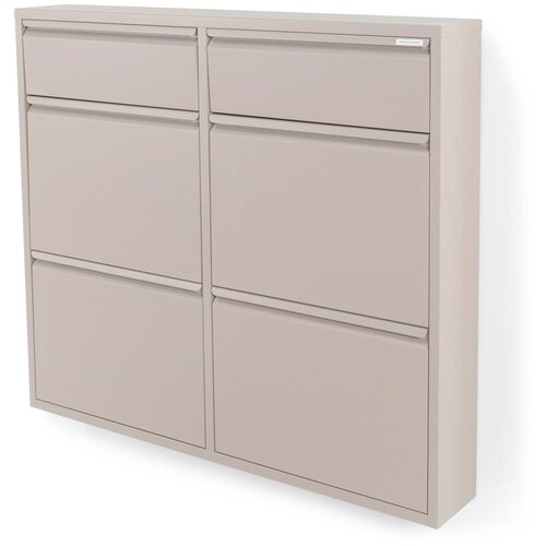 Spinder Design Sivi/bež metalni ormarić za cipele Billy &amp;ndash; Slike