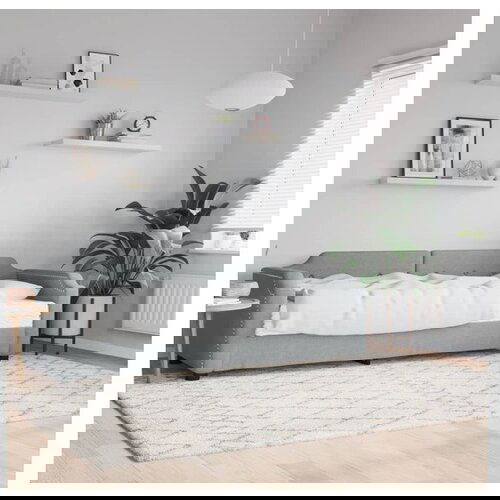 VidaXL Dnevna postelja z vzmetnico svetlo siva 80x200 cm bla Slike