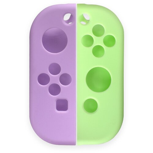 INF Silikonska zaščitna torbica za Switch Joycon Green+Purple, (21745673) Cene