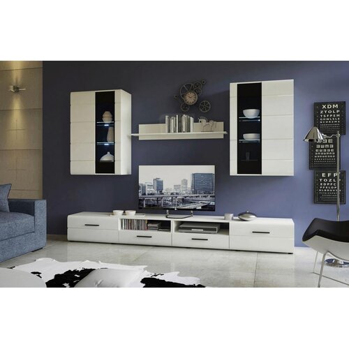 Modern Living Snevni Regal Kiel, Bela, 4-Delni Slike