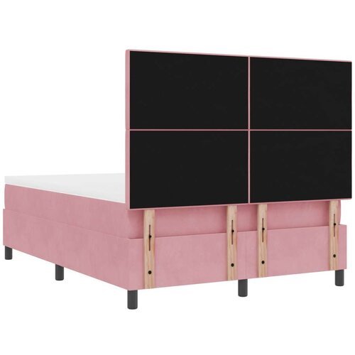 Box Spring Krevet s Madracem Ružičasti 160x200 cm Bar&amp;scaron;un Slike