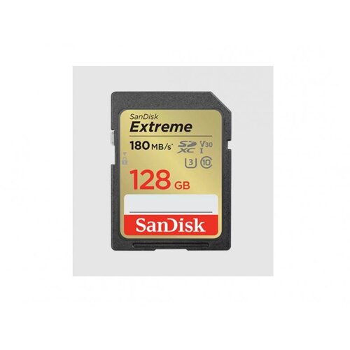 Sandisk SDXC 128GB extreme, 180MB/s UHS-I class10 U3 V30 Slike