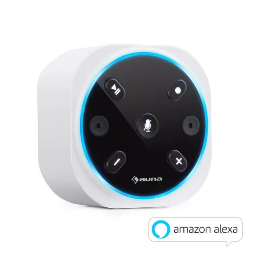 Auna Intelligence Plug, bežićni inteligentni zvučnik, Alexa VoiceControl, glasovna kontrola, BT, bijeli