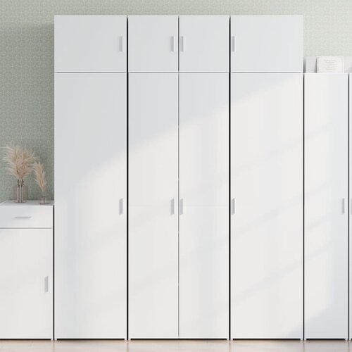 Furnova Ozka omara za shranjevanje bela 70x42,5x225 cm inženirski les, (21954142) Slike