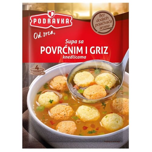 Podravka supa povrćne i griz knedle 56g Slike