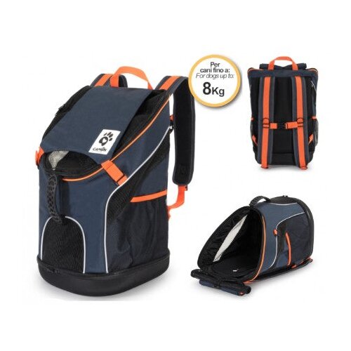 Camon nahrbtnik za psa do 8 kg, modra - 30 x 30 x 49 cm Cene