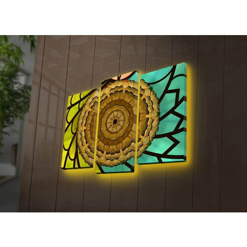 Wallity zidna led dekoracija 3PATDACT-6, 82 x 50 cm, &amp;scaron;arena Slike