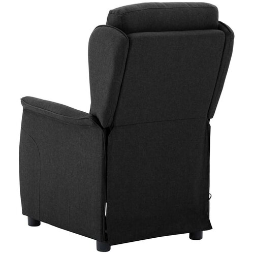  Massagerica s jastukom Crna 93.5 x 67.5 x 101.5 cm tkanina Slike