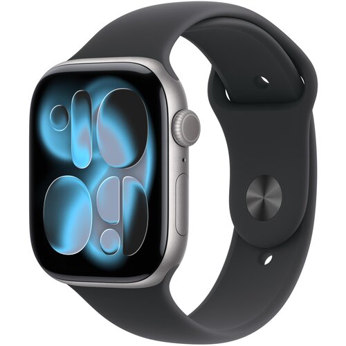 Apple Watch Series 11&nbsp;GPS&nbsp;46mm&nbsp;Space Grey Aluminium Case with Black Sport Band - M/L, (5000011441) Cene