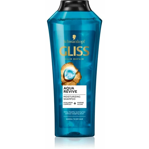 Schwarzkopf Gliss Aqua Revive šampon za normalne do suhe lase 400 ml