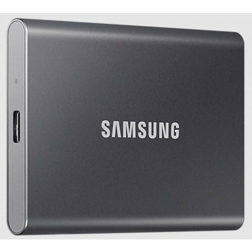 Samsung portable ssd 1TB, T7, usb 3.2 Gen.2 (10Gbps), [sequential read/write : up to 1,050MB/sec /up to 1,000 mb/sec], grey Slike