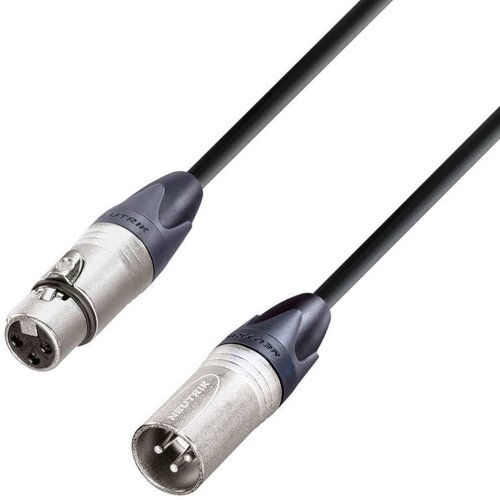 AH Cables Kabel Neutrik XLR MALE/FEMALE\,3 m KM3FMBLK (20429746) Slike