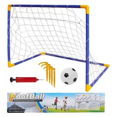 Magic Toys Set nogometnih vrat z mrežo, žogo in tlačilko Cene