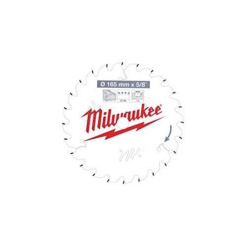 Milwaukee list testere za drvo 165mm 24Z 4932471311 Cene