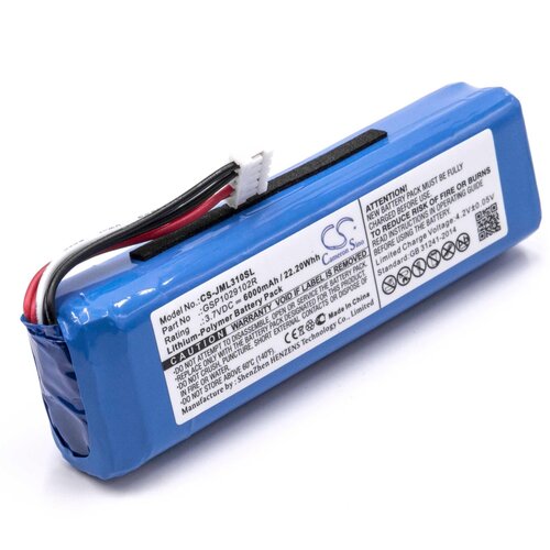 VHBW Baterija za JBL Charge 2 Plus / Charge 3 (2015), 6000 mAh Slike