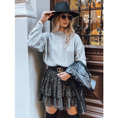 DStreet Sweter damski oversize SKYLARK szary Slike