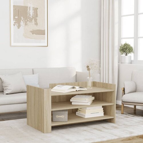  The Living Store Klubska mizica sonoma hrast 100x50x50 inženirski les - Klubska Mizica, (21495617) Cene