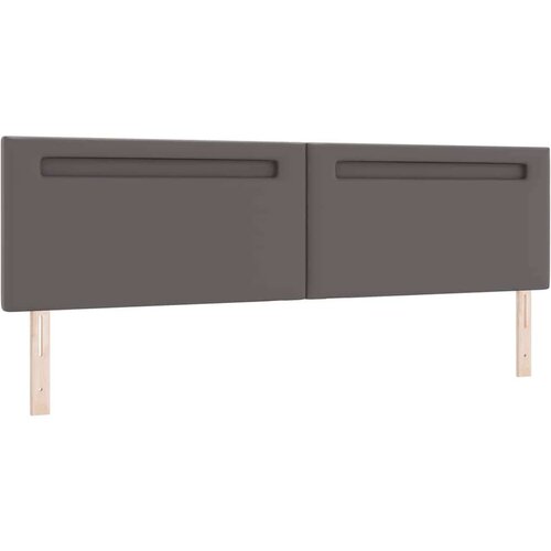  Okvir kreveta s madracem Siva 200 x 200 cm Umjetna koža Slike