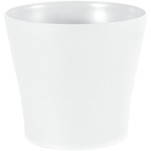  Tegla za cvijeće Liegi (Vanjska dimenzija (&amp;oslash; x V): 14 x 14 cm, Plastika, Bijela) Slike