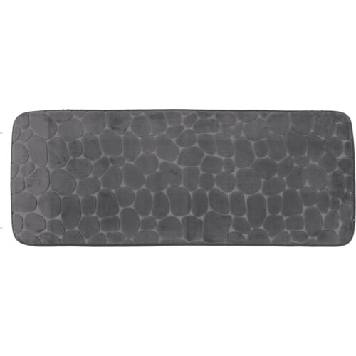 Tendance kupaonski tepih pebble 45&times;120 cm memorijska pjena, tamno sivi Cijene