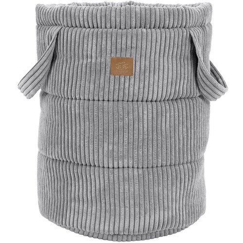 MeowBaby Siva platnena ko&amp;scaron;ara za igračke za djecu &amp;oslash; 39x50 cm - Slike