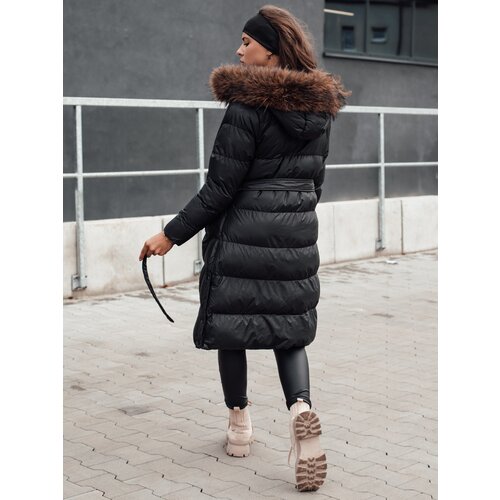 DStreet Kurtka zimowa damska pikowana z futerkiem STYLEBELLA czarna Cene