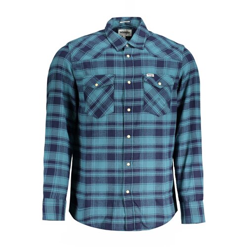 Wrangler LONG SLEEVE SHIRT MEN BLUE Cene