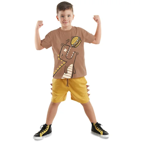 Denokids Actor Dino Boy Summer T-shirt Shorts Set