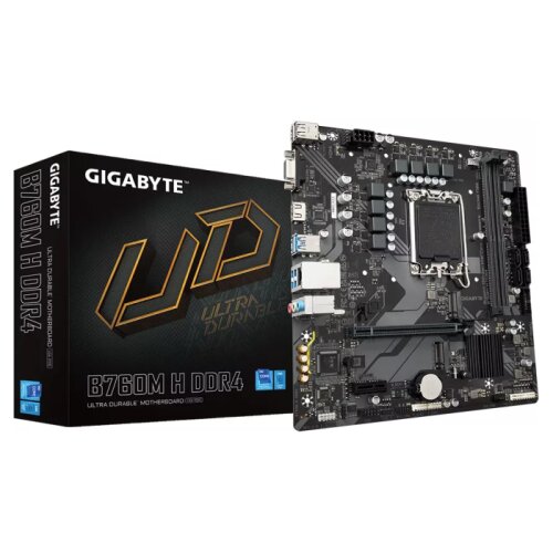 Gigabyte B760M H DDR4, DDR4, SATA3, USB3.2Gen1, HDMI, LGA1700 mATX Cene