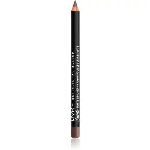 NYX Professional Makeup Suede Matte Lip Liner mat svinčnik za ustnice odtenek 21 Brooklyn Thorn 1 g