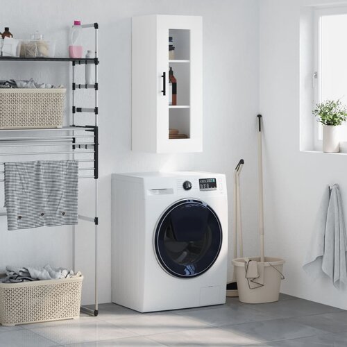 The Living Store Stenska omarica bela 34,5x34x90 cm - Stenska Omarica, (21430040) Slike
