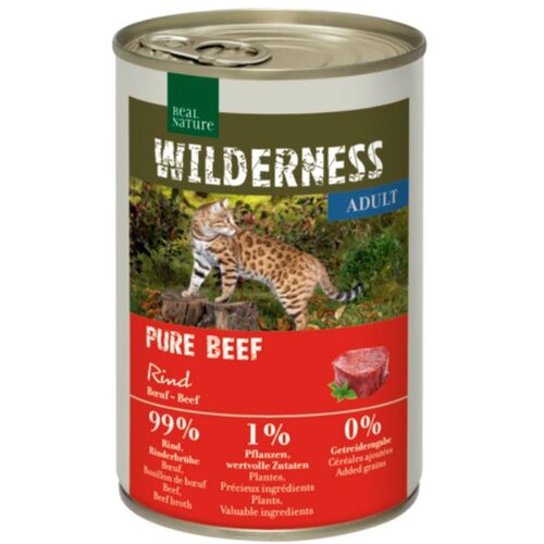 Real Nature Cat Adult 99% govedina 400 g Cene