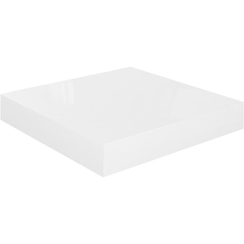 Maison Chic Lebdeča Stenska polica - Viseča Polica sijaj bela 23x23,5x3,8 cm MDF, (21784843) Cene