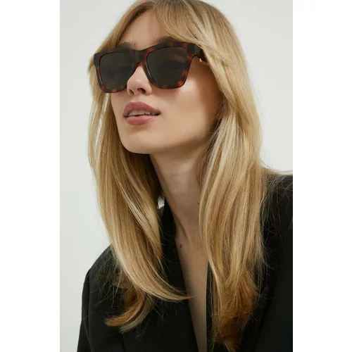 Moschino Sunčane naočale za žene, boja: smeđa
