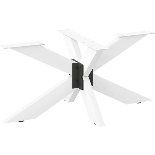 Noga za klubsko mizico v obliki pajka bela 98x58x(42-43) cm jeklo, (5000044581) Cene