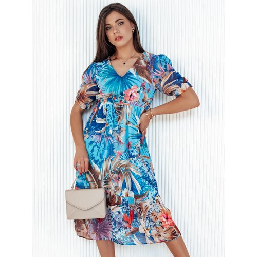 DStreet Sukienka BLOSSOM LOVE niebieska Slike