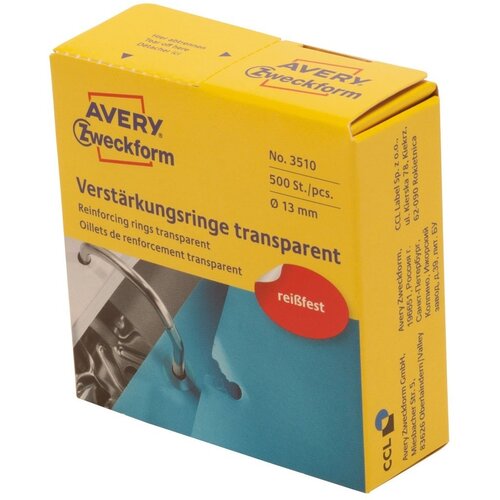  Etikete zweckform 3510 prozorna za ojačitev lukenj 1/500 ZWECKFORM1 Slike