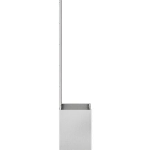 vidaXL Vrtni Sadič s Dekorativnom Pločom Srebrna 32 x 140 cm Cijene